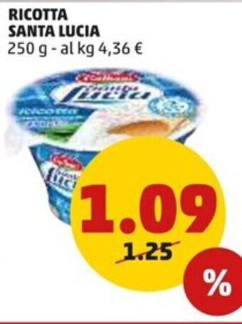 PENNY RICOTTA SANTA LUCIA 250 g offerta