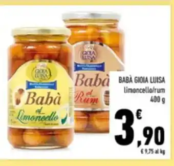 Conad BABÀ GIOIA LUISA Limoncello/rum 400g offerta