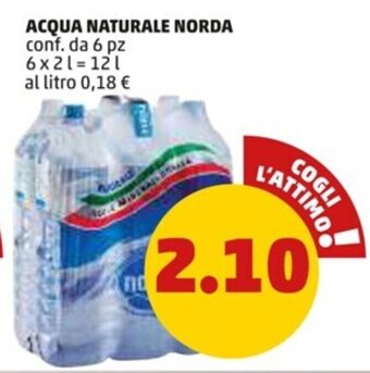 PENNY ACQUA NATURALE NORDA conf. da 6 pz 6x2 l offerta