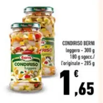 Conad CONDIRISO BERNI leggero - 300 g 180 g sgocc./ l'originale-285 g offerta