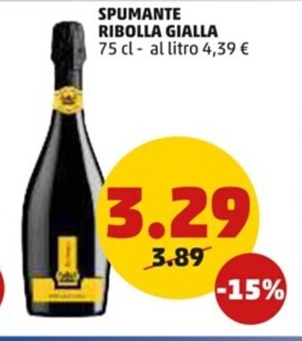 PENNY SPUMANTE RIBOLLA GIALLA 75 cl offerta