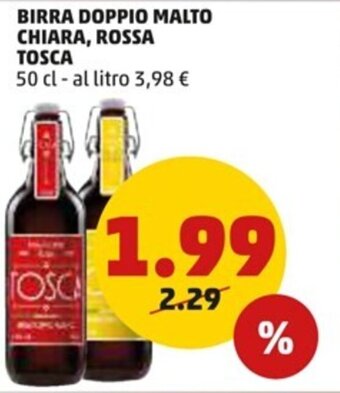 PENNY BIRRA DOPPIO MALTO CHIARA, ROSSA TOSCA 50 cl offerta