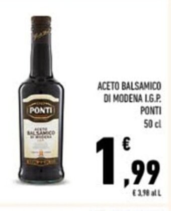 Conad ACETO BALSAMICO DI MODENA L.G.P. PONTI 50 cl offerta
