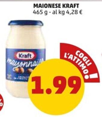 PENNY MAIONESE KRAFT 465 g offerta