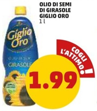 PENNY OLIO DI SEMI DI GIRASOLE GIGLIO ORO 1 l offerta
