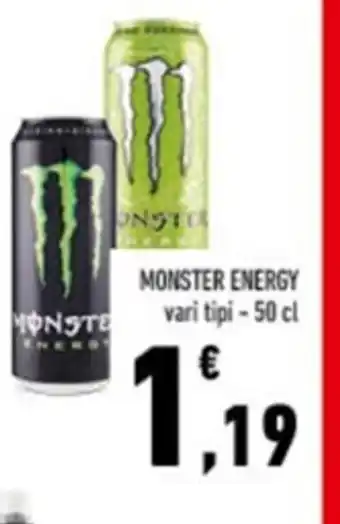 Conad MONSTER ENERGY vari tipi – 50 cl offerta