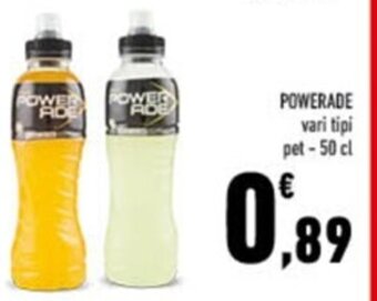 Conad POWERADE vari tipi pet - 50 cl offerta