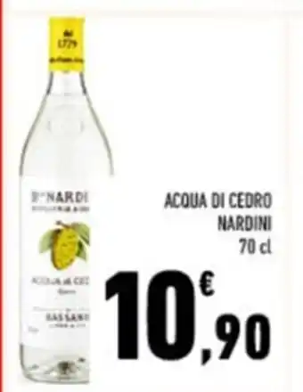 Conad ACQUA DI CEDRO NARDINI 70 cl offerta