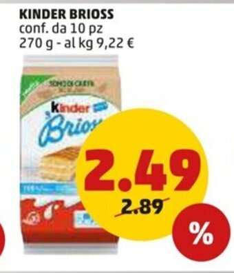 PENNY KINDER BRIOSS conf. da 10 pz 270 g offerta
