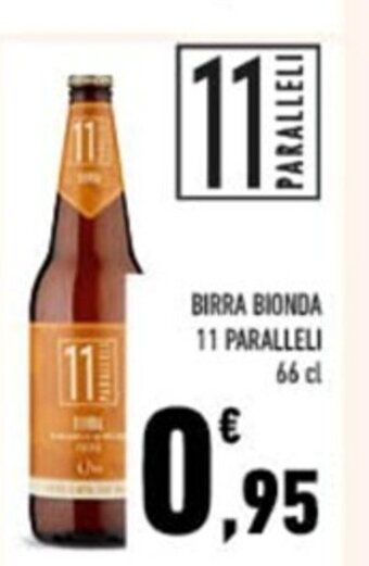 Conad BIRRA BIONDA 11 PARALLELI 66 cl offerta