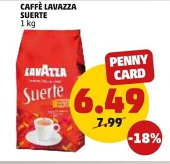 PENNY CAFFÈ LAVAZZA SUERTE 1 kg offerta