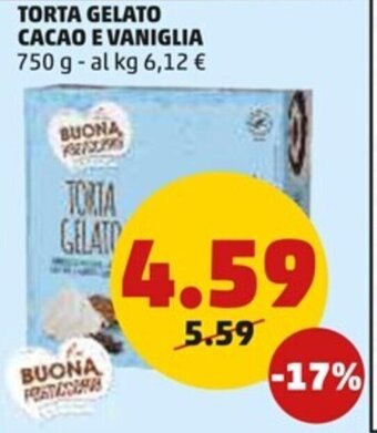 PENNY TORTA GELATO CACAO E VANIGLIA 750 g offerta