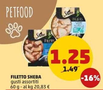 FILETTO SHEBA gusti assortiti 60 g