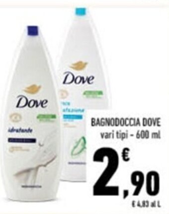 Conad BAGNODOCCIA DOVE vari tipi - 600 ml offerta