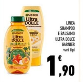 Conad LINEA SHAMPOO E BALSAMO ULTRA DOLCE GARNIER vari tipi offerta