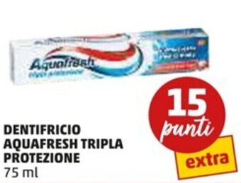 PENNY DENTIFRICIO AQUAFRESH TRIPLA PROTEZIONE 75 ml offerta