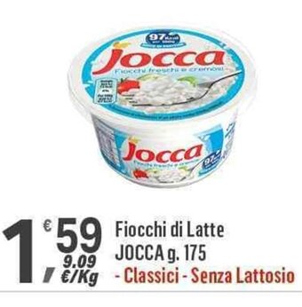 Supermercati Dok Fiocchi di Latte JOCCA g. 175 offerta