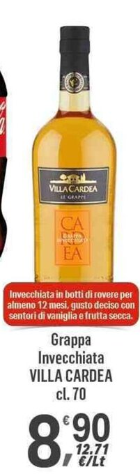 Grappa Invecchiata VILLA CARDEA cl. 70