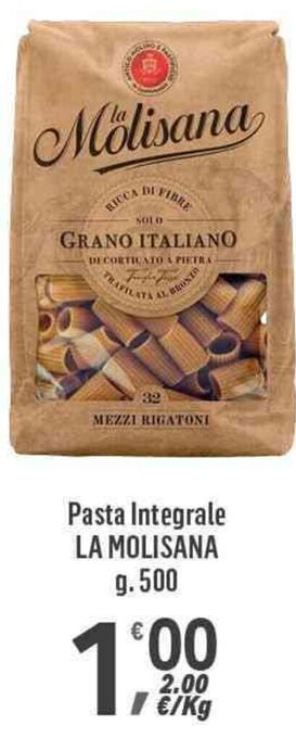 Supermercati Dok Pasta Integrale LA MOLISANA g.500 offerta