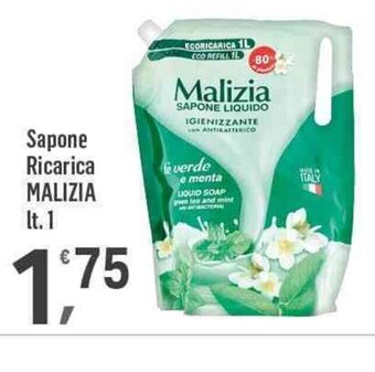 Supermercati Dok Sapone Ricarica MALIZIA lt. 1 offerta