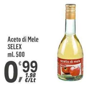 Supermercati Dok Aceto di Mele SELEX ml. 500 offerta