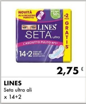 Iper Tosano LINES Seta ultra ali x 14+2 offerta