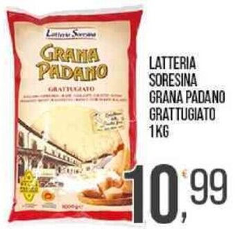Cash pro LATTERIA SORESINA GRANA PADANO GRATTUGIATO 1KG offerta
