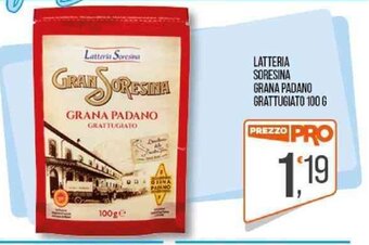 LATTERIA SORESINA GRANA PADANO GRATTUGIATO 100 G