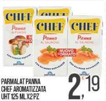 Cash pro PARMALAT PANNA CHEF AROMATIZZATA UHT 125 ML X2 PZ offerta