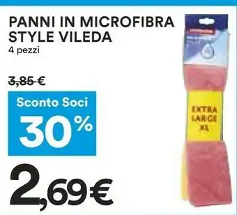 Coop Vileda Panni In Microfibra Style offerta