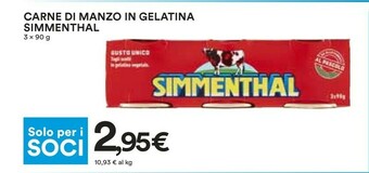 Coop Simmenthal Carne Di Manzo In Gelatina offerta