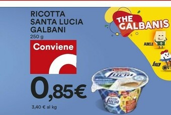 Coop Galbani Ricotta Santa Lucia 250 G(ml) offerta