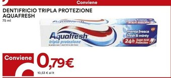 Coop Aquafresh Dentifricio Tripla Protezione offerta