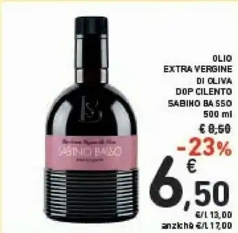 Conad Sabino Basso Olio Extra Vergine Di Oliva Dop Cilento offerta