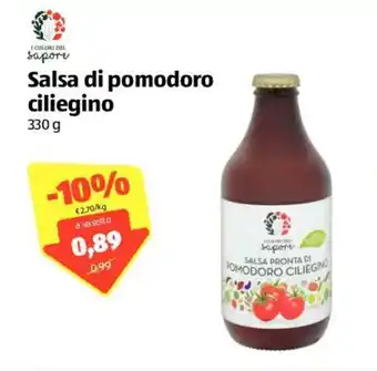 ALDI I Colori del Sapore Salsa di pomodoro ciliegino 330g offerta