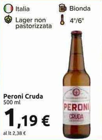 Carrefour Market Peroni Cruda 500 ml offerta