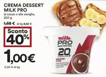 Coop Milk - Crema Dessert Al Cacao Pro High Protein 200 G(ml) offerta