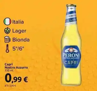 Carrefour Market Capri Nastro Azzurro 330 ml offerta