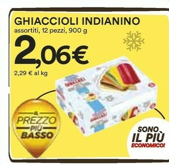 Coop Indianino 12 Ghiaccioli BIF 900 G(ml) offerta