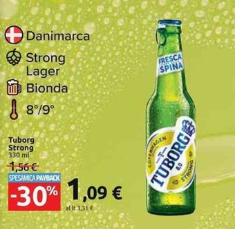 Carrefour Market Tuborg Strong 330 ml offerta