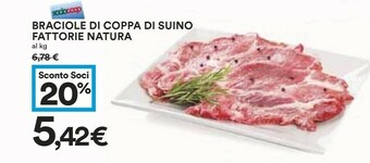 Coop Fattorie Natura Braciole Di Coppa Di Suino offerta