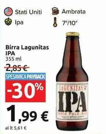 Carrefour Market Birra Lagunitas IPA 355 ml offerta