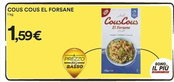 Coop El Forsane - Cous Cous 1000 G(ml) offerta