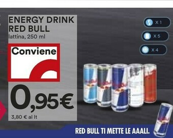 Coop Red bull Energy Drink 250ml Bevanda Energetica Liquido offerta