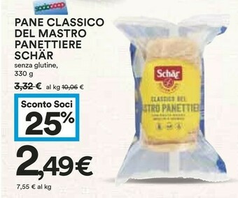 Coop Schar Pane Classico Del Mastro Panettiere offerta