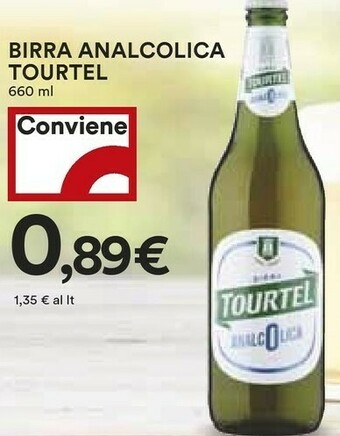 Coop Tourtel Birra Analcolica Naturale 660 G(ml) offerta