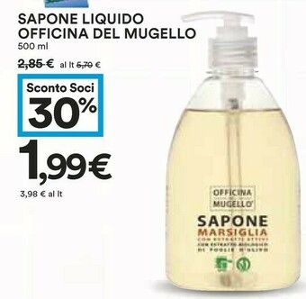 Coop Officina Del Mugello Sapone Liquido Marsiglia 500 Ml offerta