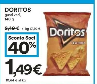 Coop Pepsico - Doritos Tex-Mex offerta