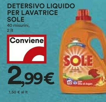 Coop Sole Detersivo Liquido offerta