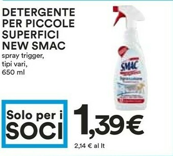 Coop Smac s.p.a. Detergente Per Piccole Superfici New offerta